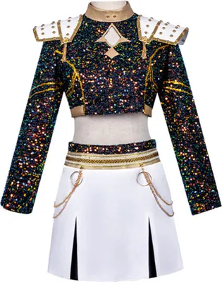 Produktbild von Koreanisches Pop-Anime-Outfit, Mädchen-Cosplay-Kostüm, Rock, Mantel, Accessoires-Set, Rollenspielkleidung für Mädchen, Halloween-Cosplay-Partys