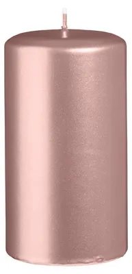 Produktbild von Stumpenkerzen Metallic Matt Taupe Rose 130 x Ø 70 mm, 6 Stück