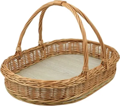 Produktbild von Ovales Tablett aus Weide 48 cm