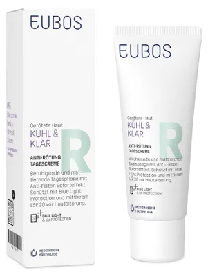 Imagen del producto de EUBOS KÜHL & KLAR, crema de día para pieles irritadas, con protección solar SPF 20, 40 ml