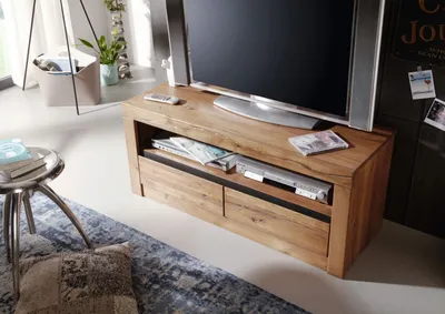 Produktbild von MASSIVMOEBEL24 TV-Board Wild-/Zerreiche 115x42x49 natur geölt MONTREUX #103