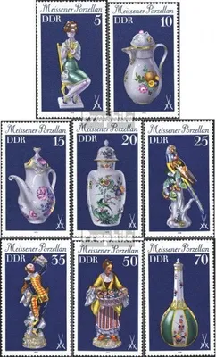 Produktbild von Briefmarken DDR 1979 Mi 2464-2471 (kompl.Ausg.) gestempelt Meißner Porzellan (I)