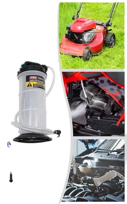 Zdjęcie produktu dla Pompa do odsysania oleju, pojemność 5,3 litra, zawiera 4 węże, obsługa manualna, wykonana z polipropylenu, wymiary 22 x 59 cm