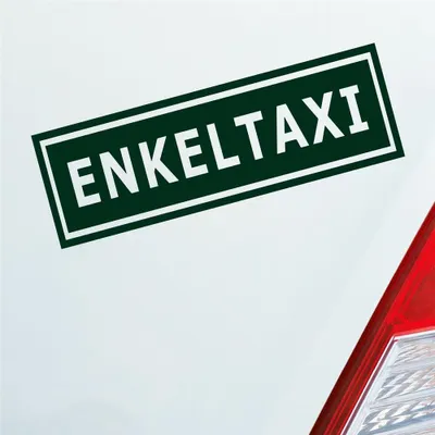 Produktbild von Auto Aufkleber Enkeltaxi Oma Opa Enkel Kind Tuning 15x5 cm Dunkelgrün Sticker Heckscheibenaufkleber