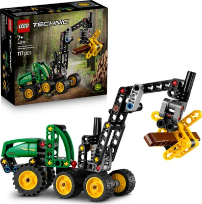 Produktbild von LEGO Technic John Deere 1470H Rad-Harvester - Modellbau & Konstruktionsspielzeug - Bauset mit drehbarem Ausleger, Greifer und Baumstamm - Geschenk für Kinder, Mädchen & Jungen ab 7 Jahren - 42218