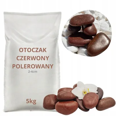 Produktbild von Polierter roter Zierkies 2–4 cm 5 kg – Griechischer Naturstein für Garten und Dekoration