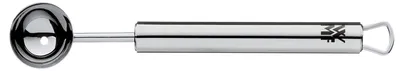 Imagen del producto de WMF Profi Plus, cortador para melón, forma de esfera, 15 cm, con orificio de drenaje, pequeño utensilio para porcionar, acero inoxidable Cromargan, acabado mate – Unidad individual