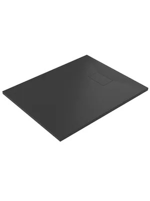 Produktbild von SMC Duschwanne Duschtasse 100x80cm mit anti-rutsch Oberfläche Rechteckig schwarz