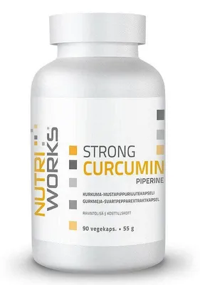 Produktbild von Strong Curcumin Piperine Pflanzenextrakt, 90 Kapseln