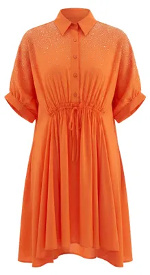 Image de Robe pour femme EMBELL - orange, taille M
