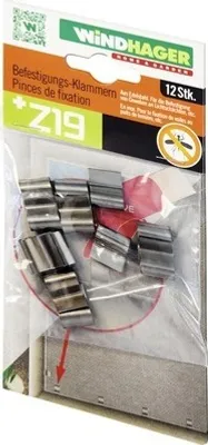 Produktbild von Insektenschutz Windhager Befestigungsklammern 12er Pack