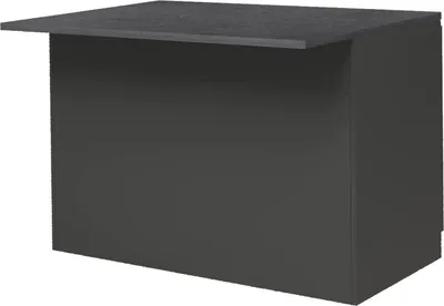 Produktbild von Kücheninsel Daffaticat, zusätzlicher Ablagetisch, Küchenschrank mit 2 Türen, 100 %  Italy, 125 x 90 x 90 cm, Anthrazit und Schiefer