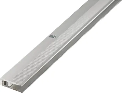 Produktbild von Abschlussprofil PROLINE PROCOVER Designfloor 4-9 mm Aluminium 100 cm schraubbar eloxiert silber Abschlussleiste Übergangsprofil Übergangsleiste Höhenausgleichsprofil Anpassungsprofil