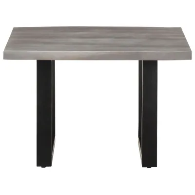Immagine prodotto di Tavolino con bordi ad albero 60x60x40 cm in legno massiccio di acacia