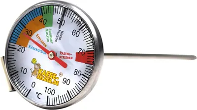 Produktbild von Edelstahl Thermometer PREMIUM PLUS 0 - 100 °C (für Käse, Joghurt, Quark)
