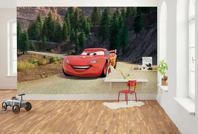 Produktbild von Komar Vlies Fototapete - Disney and Pixar Cars Every Road has a Story - Größe 400 x 250 cm