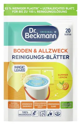 Zdjęcie produktu dla Chusteczki do podłóg DR BECKMANN LEAVES LEMON [20]