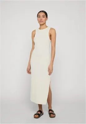 Obrázek produktu pro Dámské šaty Urban Classics Ladies Long Racerback Rib Dress whitesand - L