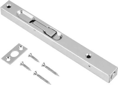 Obrázok produktu pre Zámok posuvných dverí strieborný z nehrdzavejúcej ocele Skrytý zapustený zámok (200 mm)