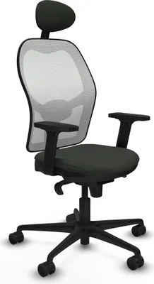 Image de Chaise de bureau avec appui-tête Jorquera Piqueras y Crespo 2D036N1 Noir