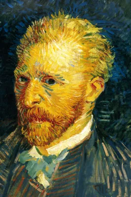Produktbild von Vincent Van Gogh Kunstdruck Bild - Selbstbildnis, 1887 (120 x 80 cm)