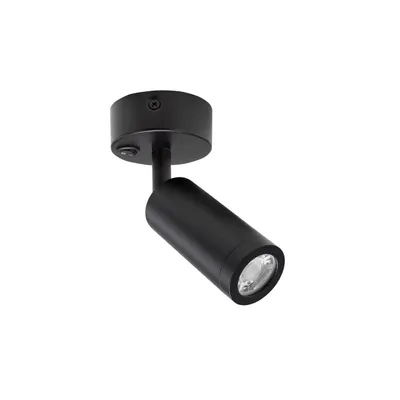Image de Spot de plafond GU11/MR11 35mm avec interrupteur 230V IP20 36x95x165mm noir MADARA SLIM