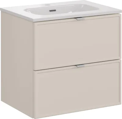 Zdjęcie produktu dla Szafka Łazienkowa 60 Cm Z Umywalką W Kaszmirowym Macie