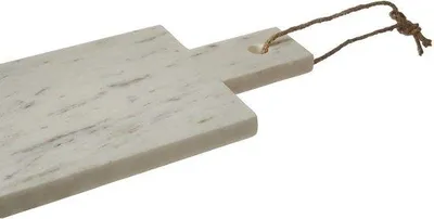 Produktbild von Famanu Servierplatte Elegantes Design - Weißes Marmor - 60 x 16 x 2 cm