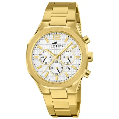 Produktbild von Lotus Herren Uhr Classic Elegant Edelstahl Armbanduhr gold UL18868/1