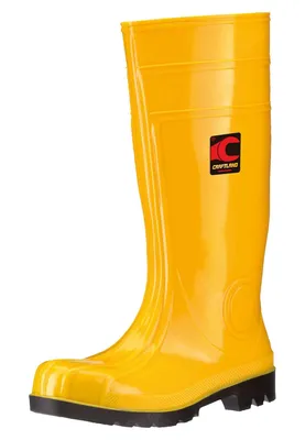 Image de Craftland Toledo : Bottes en caoutchouc de sécurité, modèle S5, disponibles en grande taille, couleur jaune, référence 35360, pour hommes