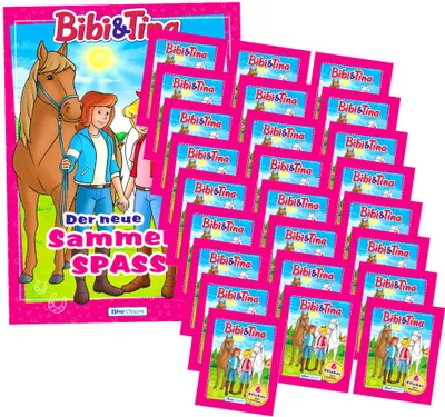 Produktbild von Bibi und Tina Sticker Serie 2 - Pferdesticker Sammelsticker (2024) - 1 Album + 25 Tüten
