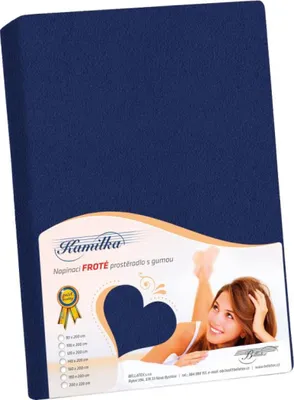 Obrázek produktu pro Prostěradlo froté - Modrá - 140x200