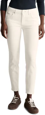 Productafbeelding van Marc O'Polo dames jeans, stretch, slim fit, wit (wit met diverse kleuren)