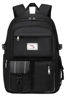 Produktbild von Rucksack mit Laptopfach 15,6 Zoll wasserdicht Polyester Schwarz