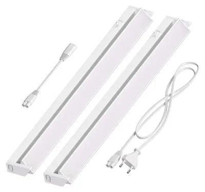 Productafbeelding van ledscom.de LED inbouwspot LIWO, 58 cm, kantelbaar, elk 1080 lm, wit, set van 2 – 58 cm / Kleurtemperatuur: Wit
