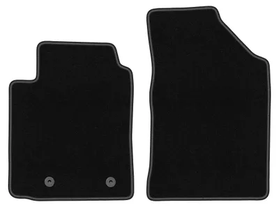 Productafbeelding van Velours voormatten voor Toyota Yaris I 1999-2005 – 2-delig, zwart, op maat – Wielganizator BASIC