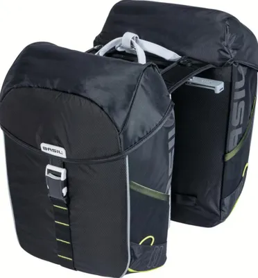 Produktbild von Basil Miles MIK 2.0 Doppeltasche 34 Liter - wasserdichte Fahrrad-Gepäckträger...