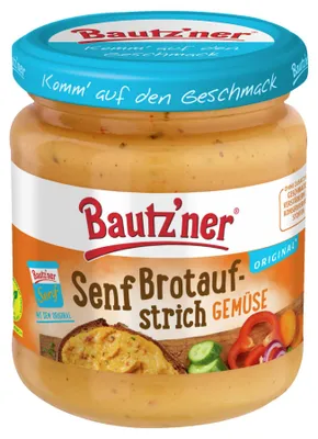 Zdjęcie produktu dla Bautzen musztarda do smarowania warzyw 200 ml