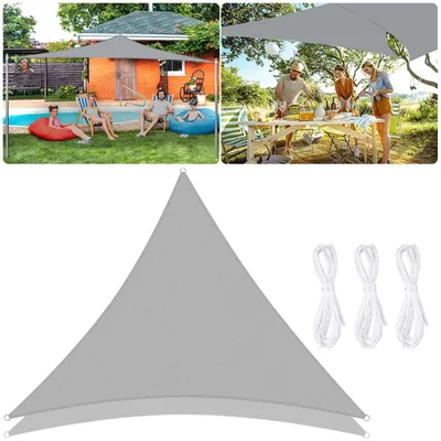 Productafbeelding van Driehoekig Zonnescherm 3x3x3 m, waterafstotend met UV-bescherming
