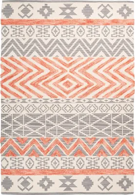 Produktbild von Ethnie 100 Grau / Apricot 120cm x 170cm