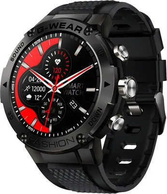 Obrázek produktu pro Bluetooth Smart Watch 1,32 '' Sports Tracker Super Long Standby Multiple Sports Modes pro Android iPhone Black