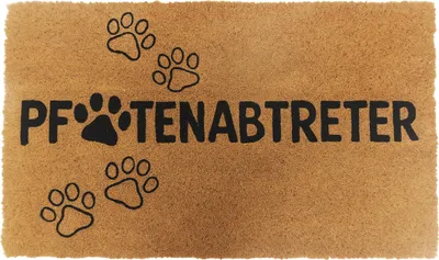 Image de Tapis d'entrée Relaxdays en fibre de coco 60 x 40 cm, paillasson anti-pattes, antidérapant, résistant aux intempéries, pour l'intérieur et l'extérieur, noir