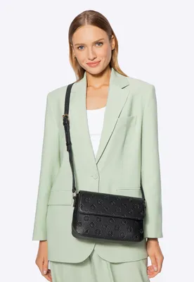 Image de Sac à bandoulière Wittchen pour femme en  avec logo estampé, noir,  noir
