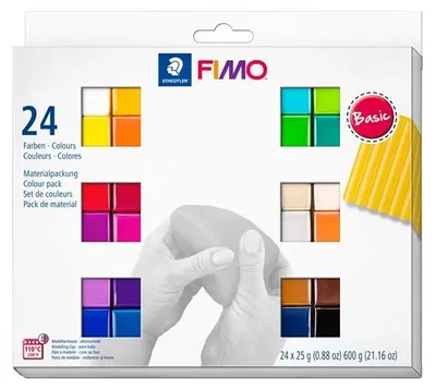 Obrázek produktu pro Staedtler FIMO 8023 C, Modelářská hlína, Různé barvy, Dospělý, 24 kusů, 110 °C, 30 min