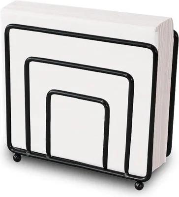 Image de Porte-serviettes en bois et métal pour la table et la cuisine