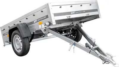 Obrázek produktu pro Jednoosový přívěs s listovým odpružením 200x125 UNITRAILER GARDEN 201/R KIPP