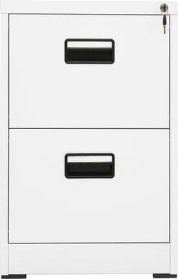 Produktbild von vidaXL Aktenschrank Weiß 46x62x72,5 cm Stahl