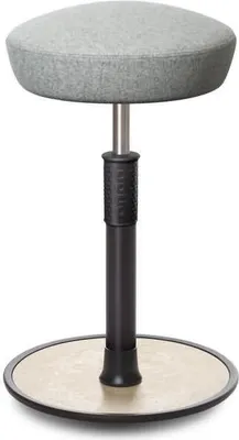 Produktbild von Sitz- Stehhocker Free Tall Hutsitz kvadrat Divina Mel. h.grau schwarz /creme.