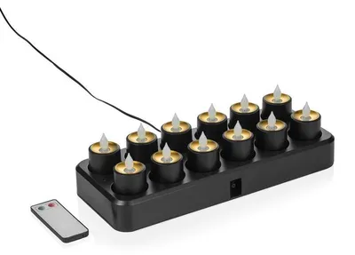 Produktbild von LED Teelichter YUYU, 30 x 14 x 3 cm, wiederaufladbar