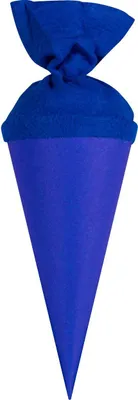 Produktbild von Goldbuch Bastelschultüte mit Filzverschluss 15 cm blau